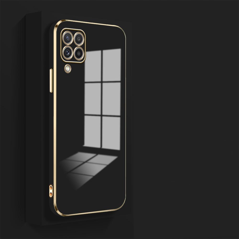 ETUI GLAMOUR DO SAMSUNG A12 SILIKON CASE + SZKŁO Materiał inny