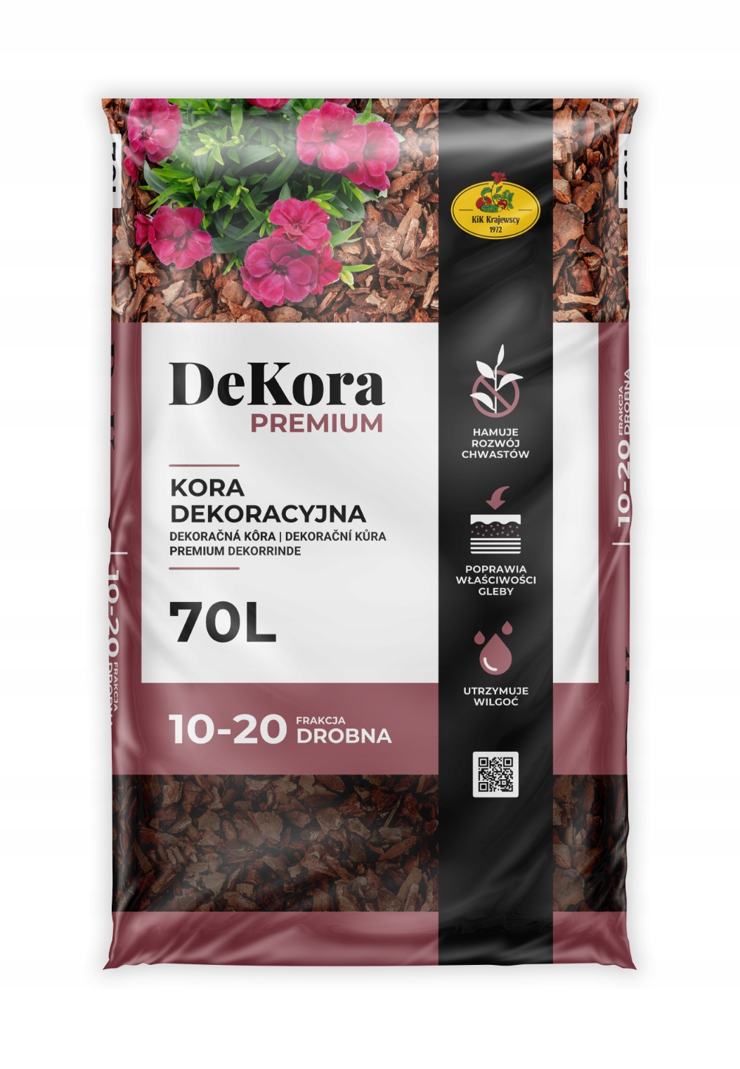 KORA OGRODOWA SOSNOWA DEKORACYJNA DROBNA aż 70L Marka Kik