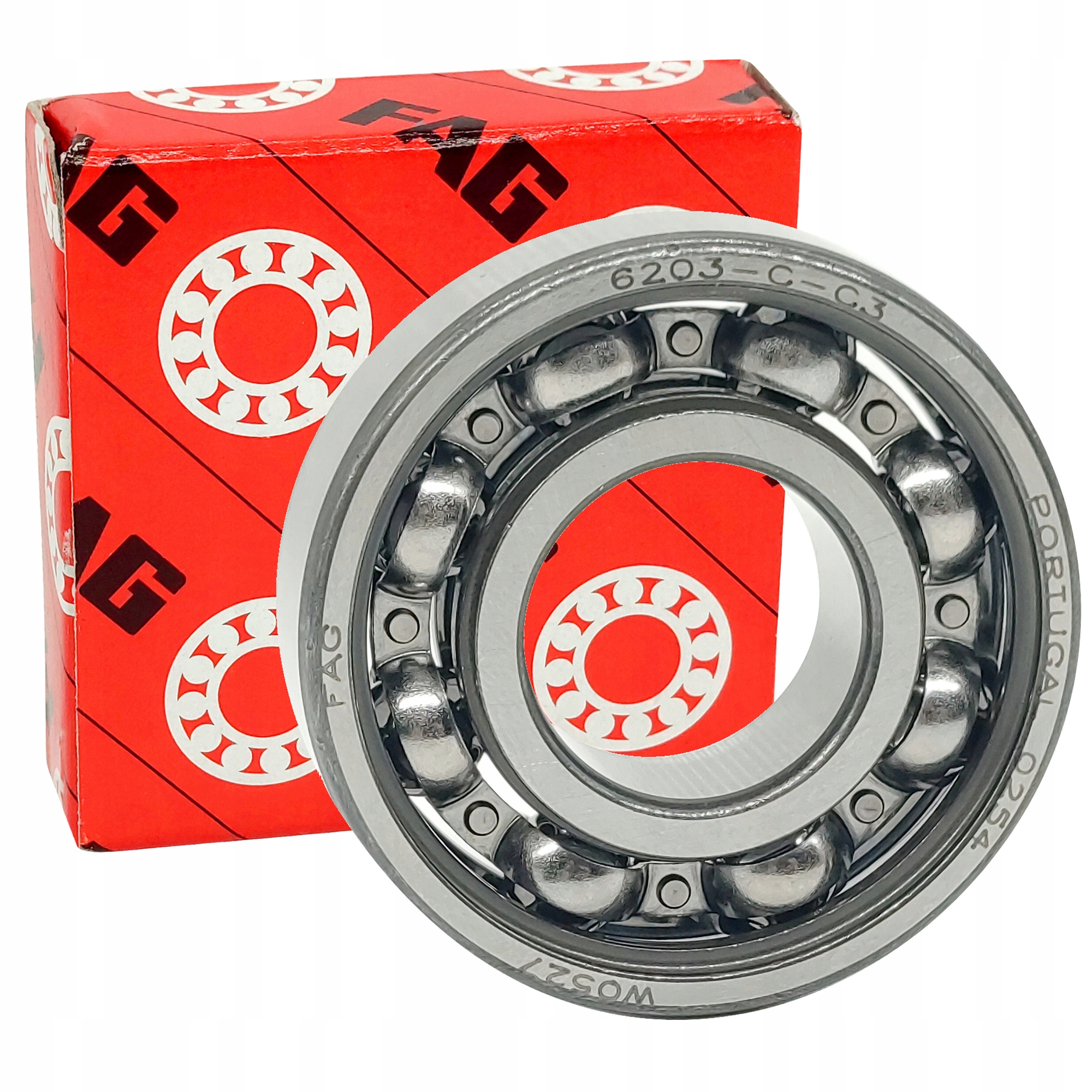 Łożysko Fag 6203 C3 17x40x12 Wał Korbowy Wsk 125
