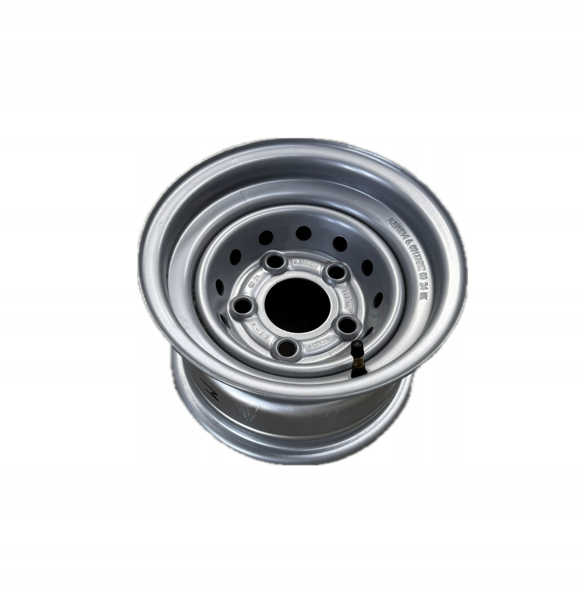 Ventilovaný ráfek pro přívěs 10“ Nový 5x112 6J ET-4 66,5mm Ocelový