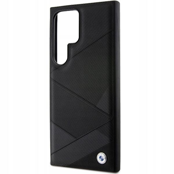 Etui Bmw Signature Leather Crossing Lines Pattern na Samsung Galaxy S24