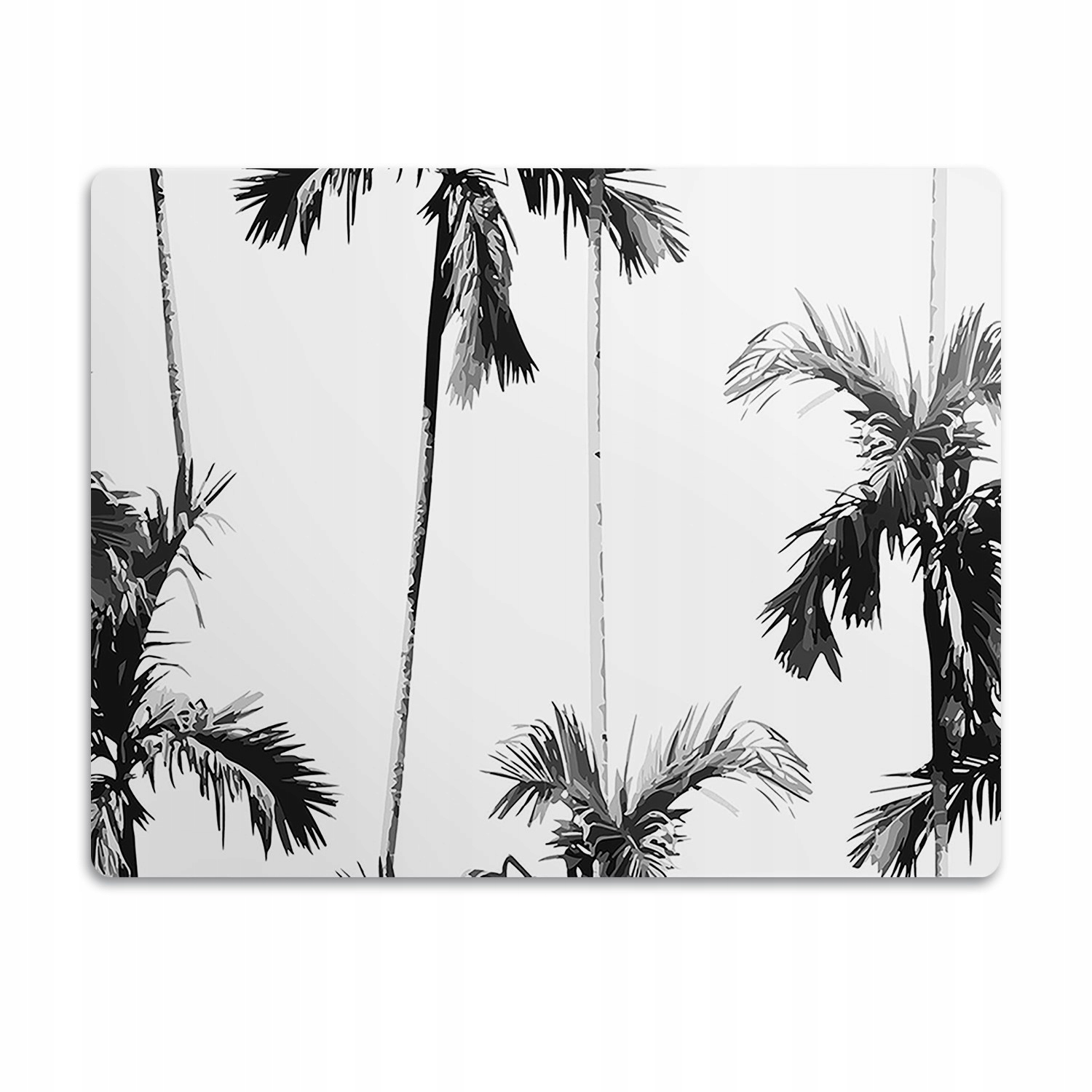 Levně Pro psa podložka pod misku Černé palmy 90x60 cm