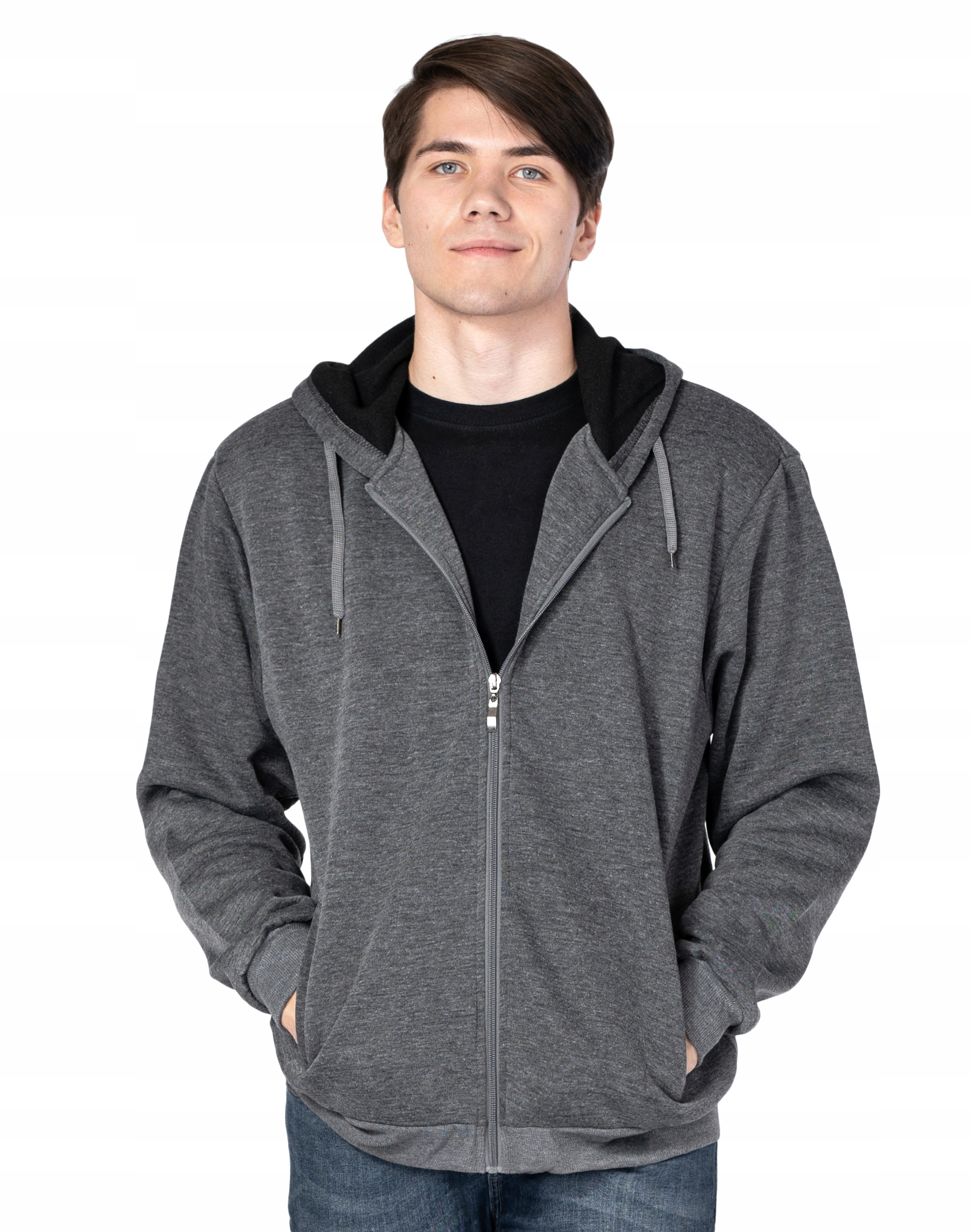 

Duża Bluza Męska Rozsuwana z Kapturem 2678-1 4XL