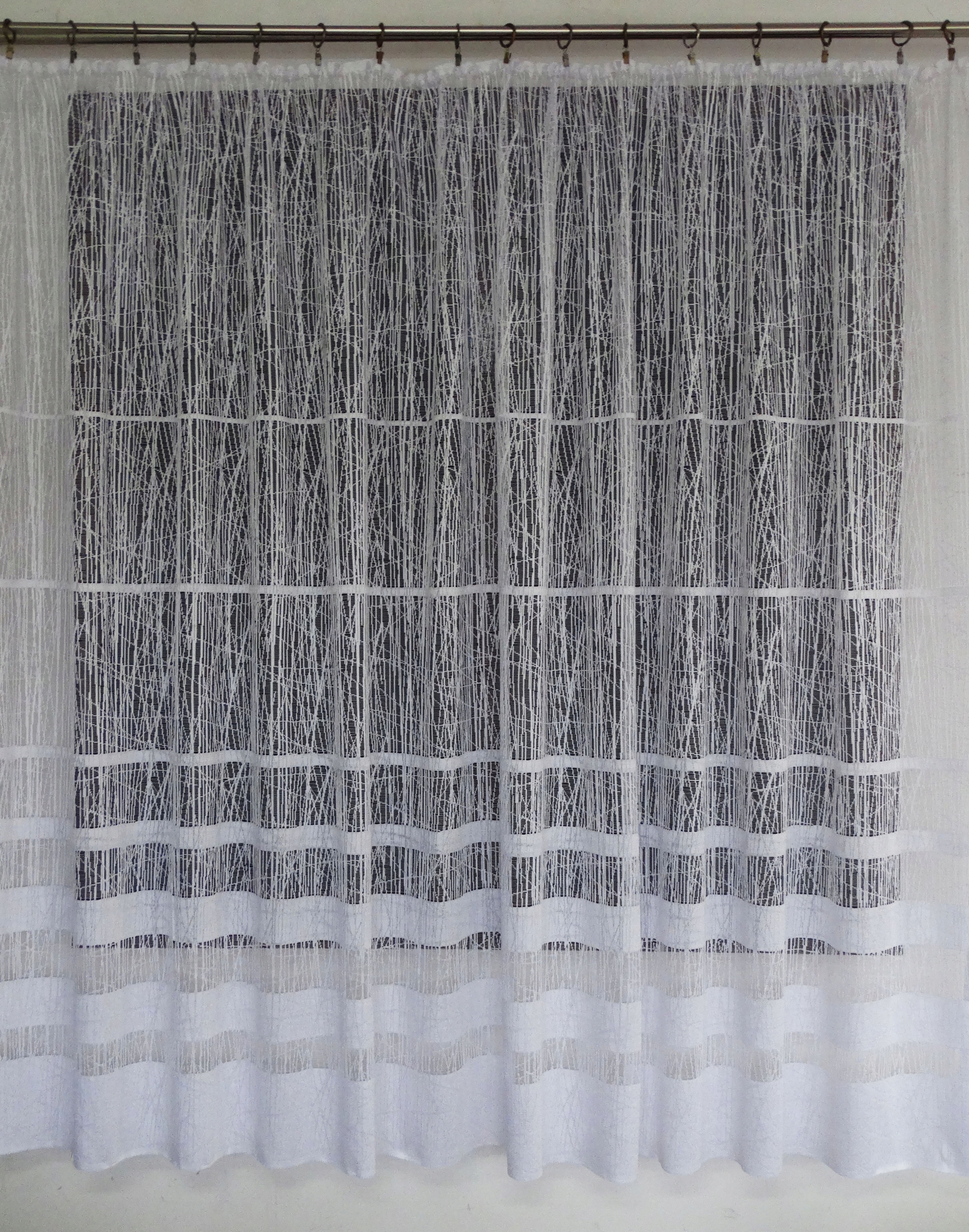 Mg Záclona žakár 629/45 Bílá 440X250 s páskou K