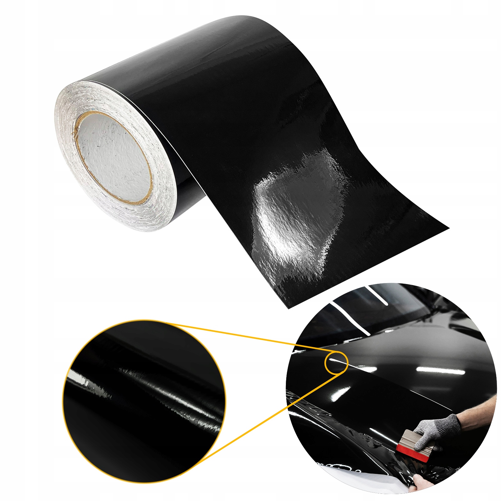 Fólie pro tuning aut Ochrana laku Barva Černá Lesk