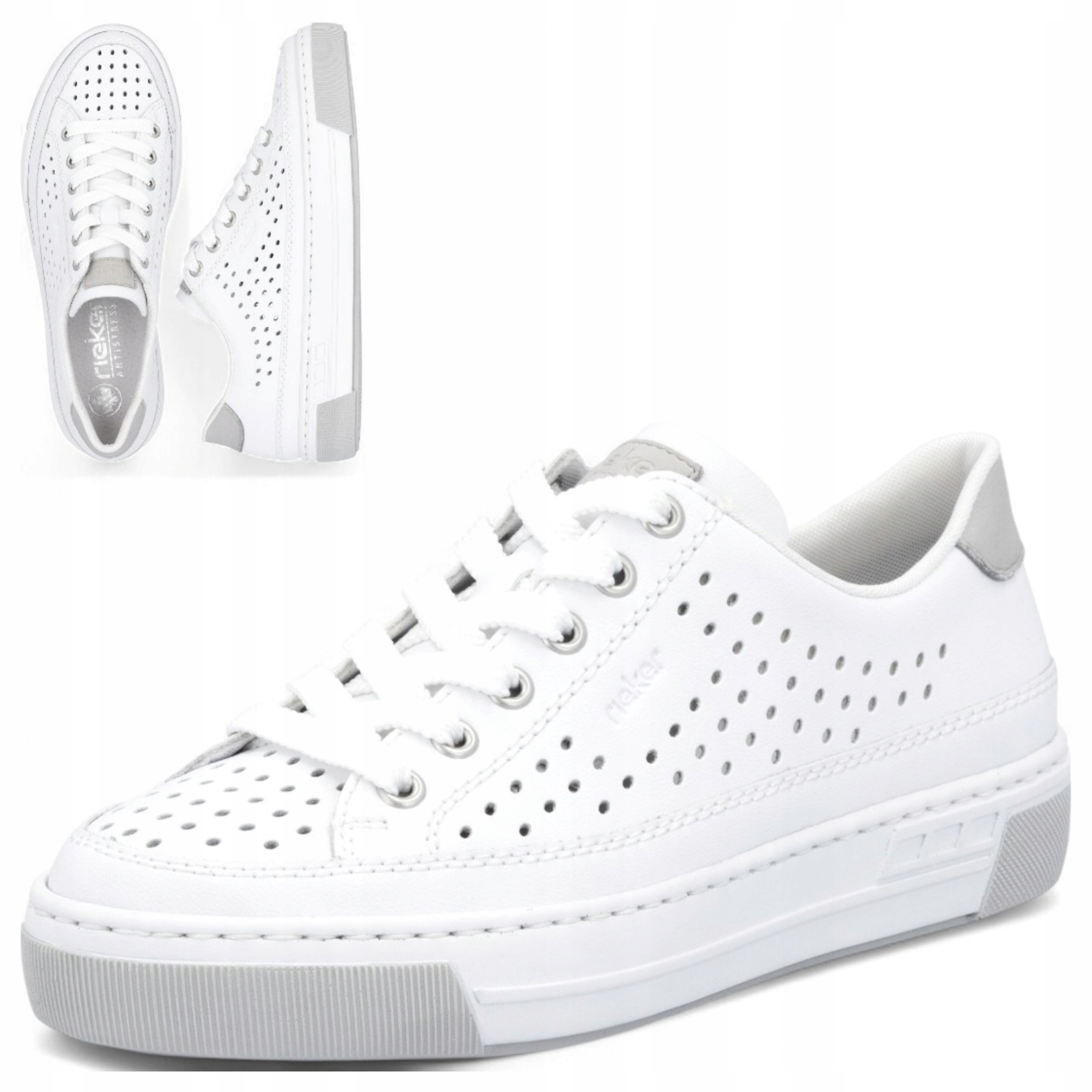 Rieker 36 Dámské boty na platformě Přírodní Kůže Pohodlné módní polobotky