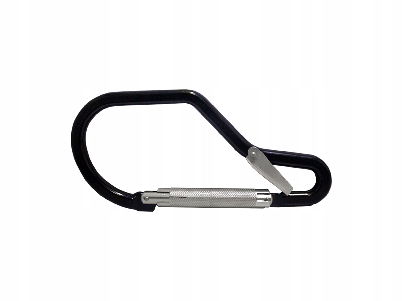 Duży zatrzaśnik hak aluminiowy rusztowaniowy Irudek 974 otwór 60mm 20kN