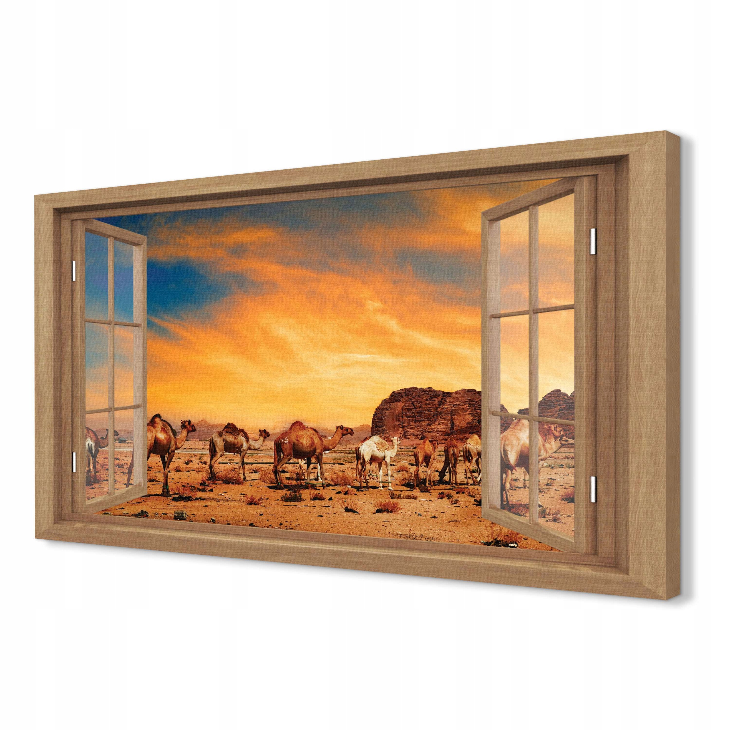 

Obrazy drukowane na płótnie 120x80 Zachód dromader