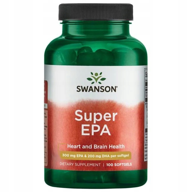 SWANSON SUPER EPA KWASY OMEGA-3 SERCE PAMIĘĆ x 100