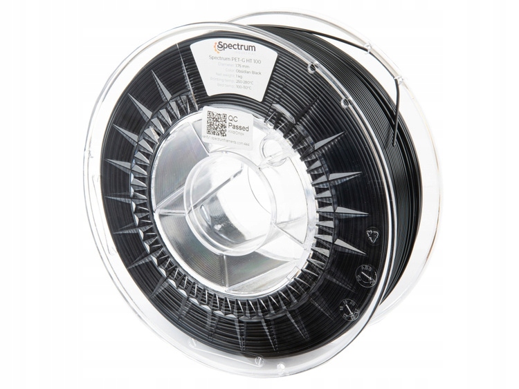 Filament Spectrum Pet-g HT100 1,75 mm Obsidiánově Černá 1 kg (ral 9017)