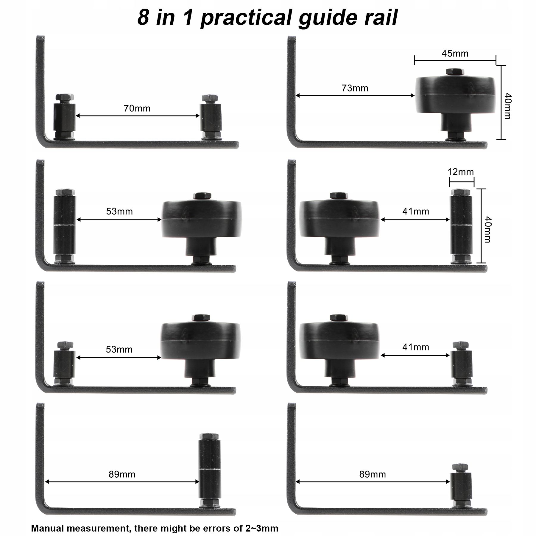 PROWADZENIE PROWADNIK DOLNY DO DRZWI PRZESUWNYCH Długość prowadnicy 0.12 m