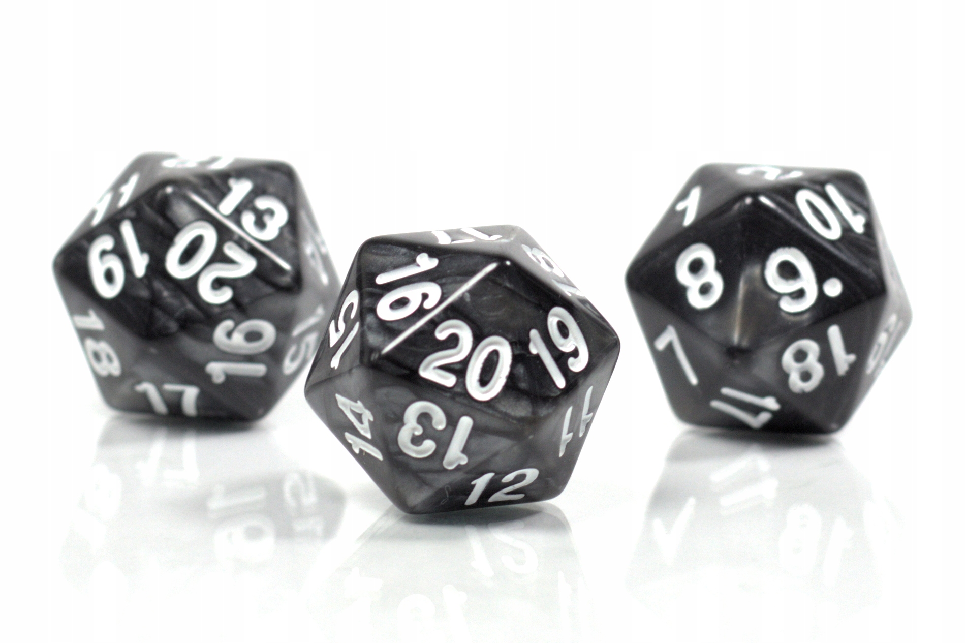 ZESTAW 25 KOSTEK K20 RPG ALDUINA KOŚĆ DWUDZIESTOŚCIENNA Liczba ścian 20