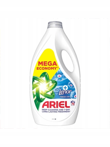 Tekutý prací prostředek Ariel Deep Cleaning 7denní svěžest Lenora 70 praní 3,15 l