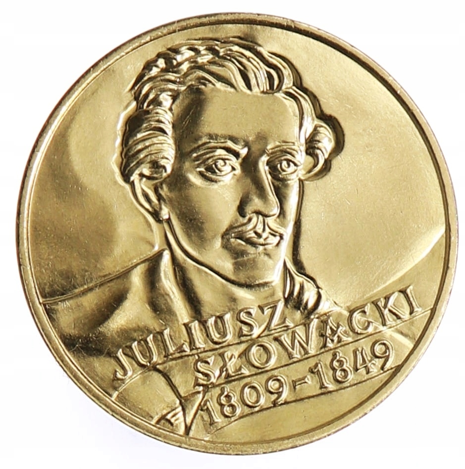 2 ZŁ 1999 ROK JULIUSZ SŁOWACKI - MONETA Z WORECZKA NBP + KAPSEL
