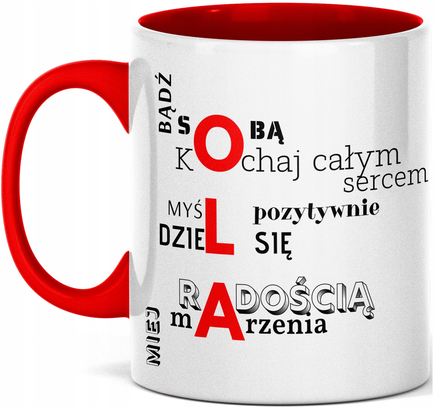 

Kubek motywacyjny z nadrukiem imieniem Ola Oli