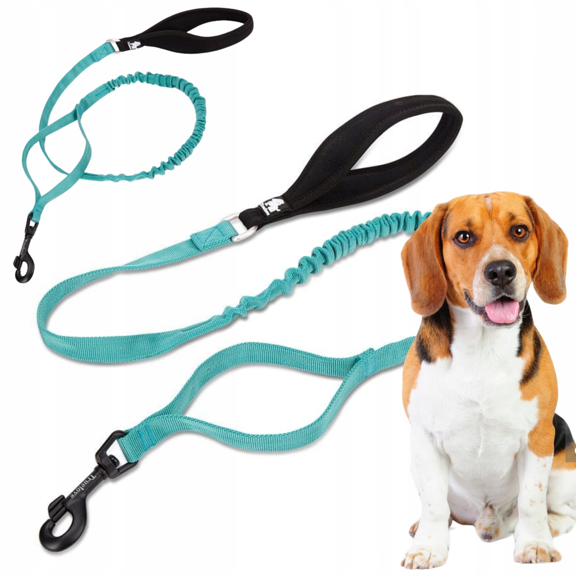 Levně Vodítko Pro Psa S Tlumičem Silná Truelove Adventure 160 CM Modrá M