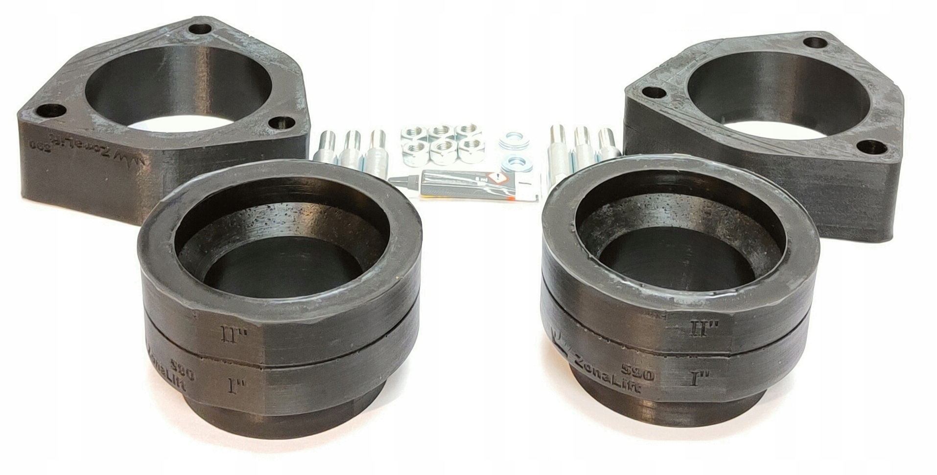 590 50mm - Hyundai Santa Fe и шайбы лифт пружины + 50 мм