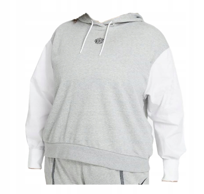 Mikina Nike Šedá S Košilovými Rukávy DJ6684-063 1X