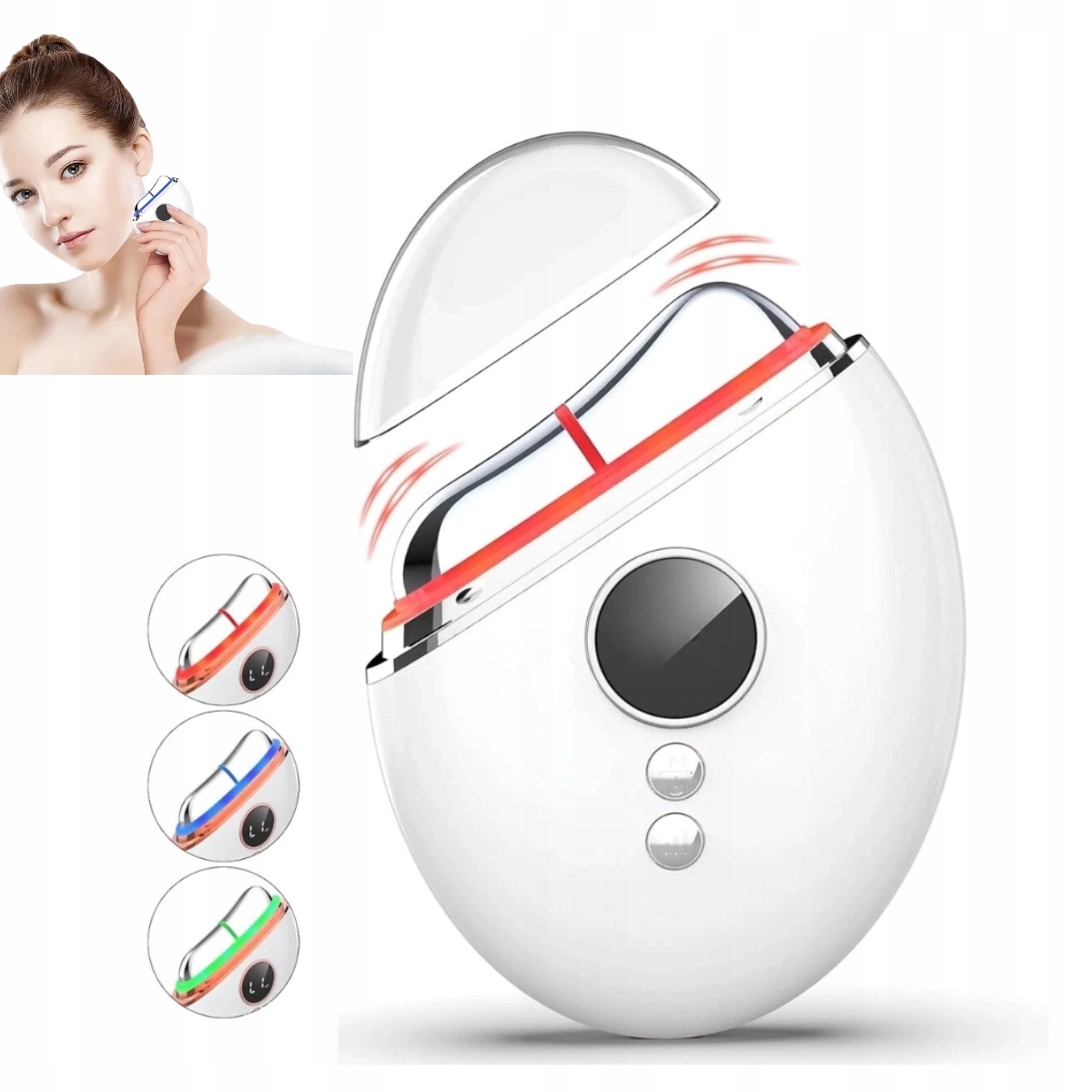 Masážní Přístroj Pro Zpevnění Obličeje A Krku, Ultrazvukový Ems