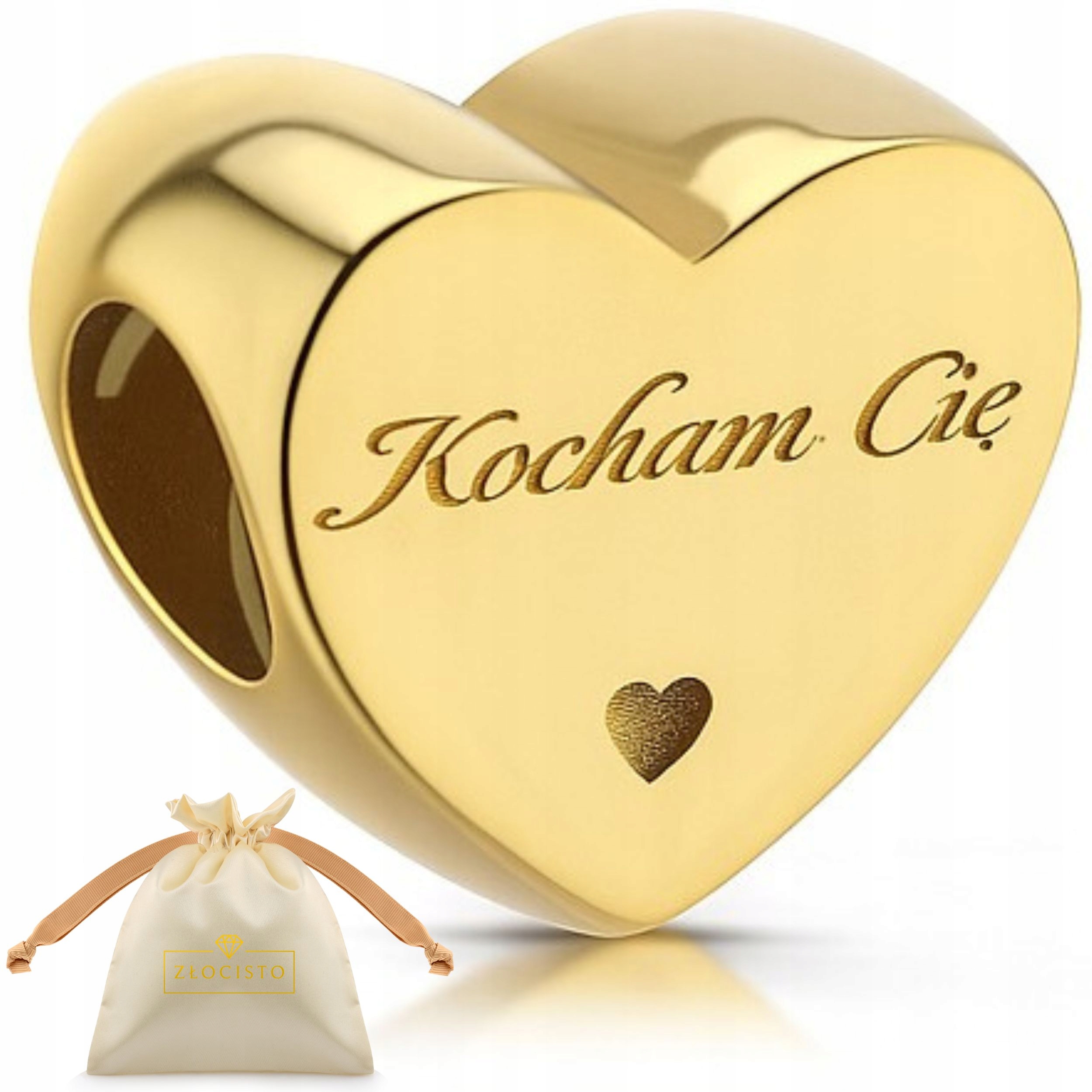 Pozlacený přívěsek s nápisem Miluji tě pro ženu 925 korálek beads