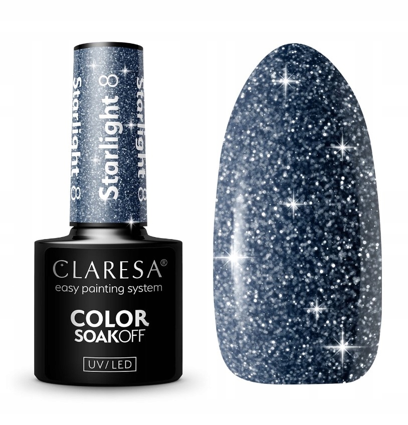 Claresa Lakier Hybrydowy Starlight 8 - 5g