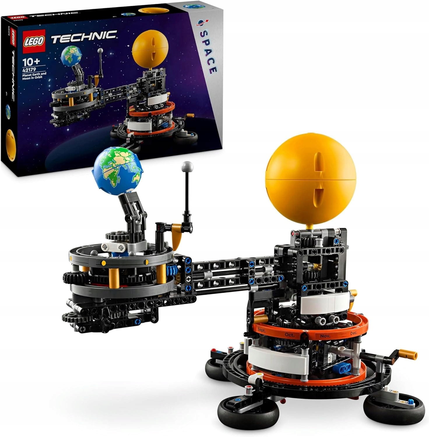 Planeta Země a Měsíc na oběžné dráze Lego Technic 42179 – sluneční soustava