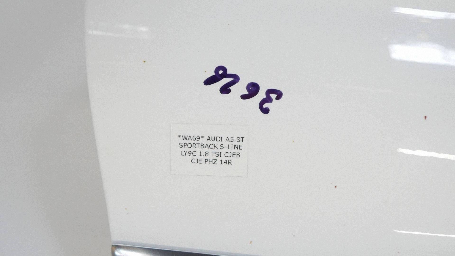 door left rear part left rear. AUDI A5 8T 5D SB SPORTBACK BIALE LY9C