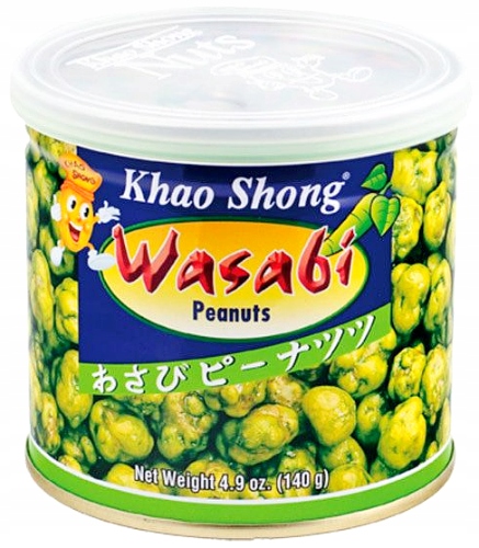 

Orzeszki ziemne z wasabi, puszka 140g Khao Shong