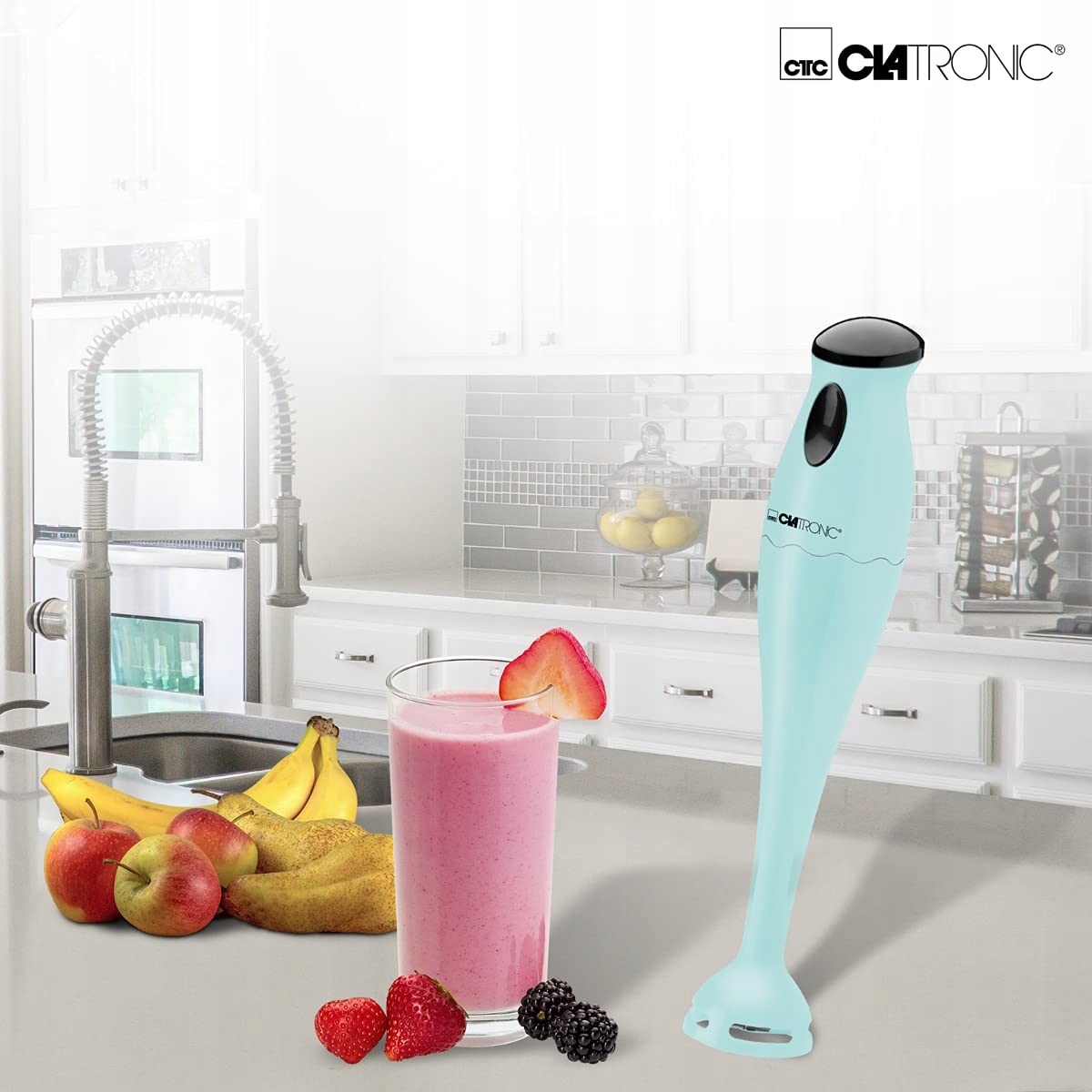 CLATRONIC Blender Ręczny Do Smoothie Zup Puree 180W Zielony — miniatura 2