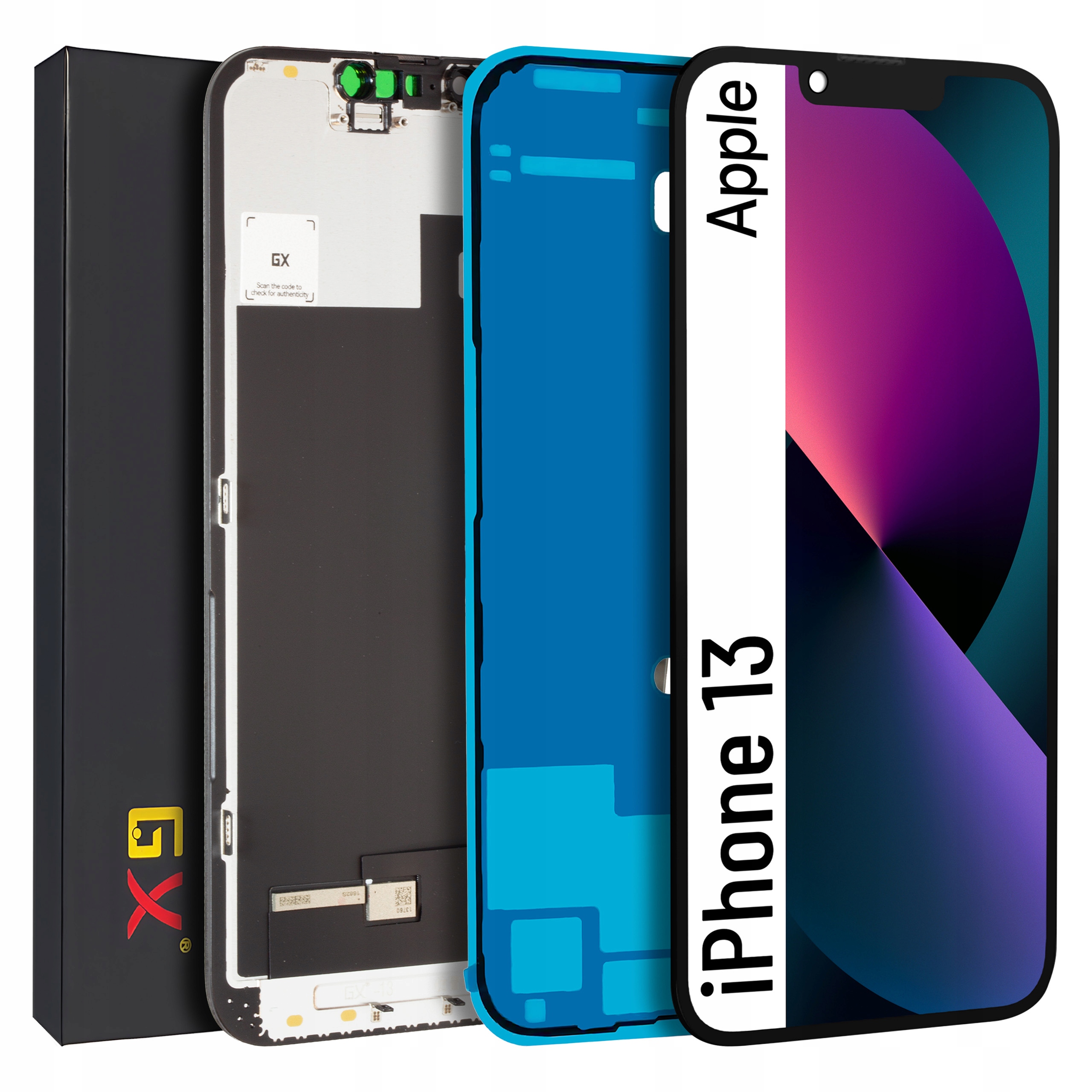 Displej pro iPhone 13 LCD displej Oled Gx A2633 A2482 A2631 těsnění