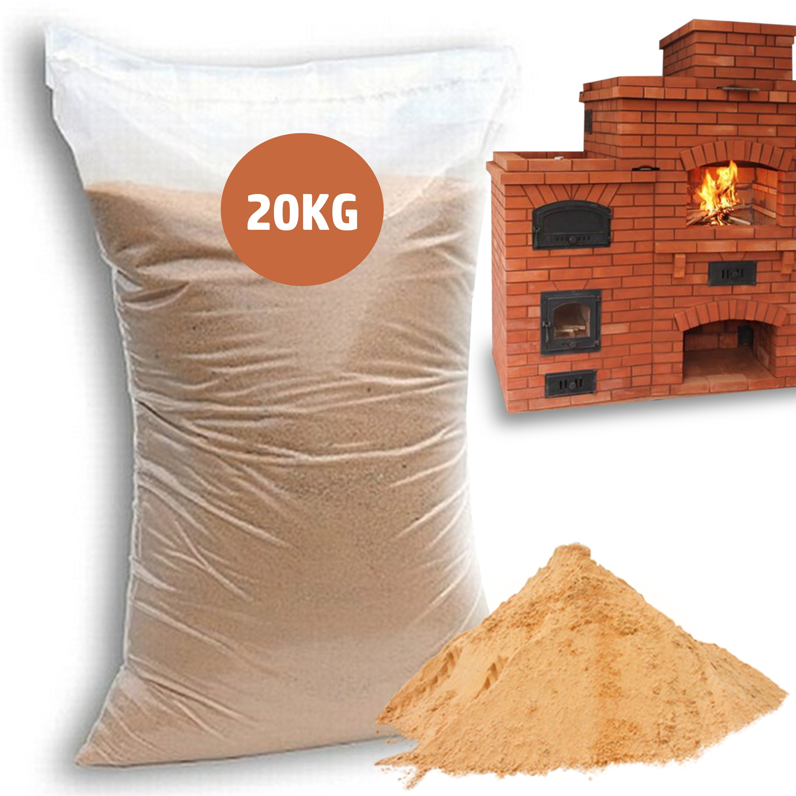 Piasek do Zrobienia - Zaprawa Zduńska Czysty 20KG