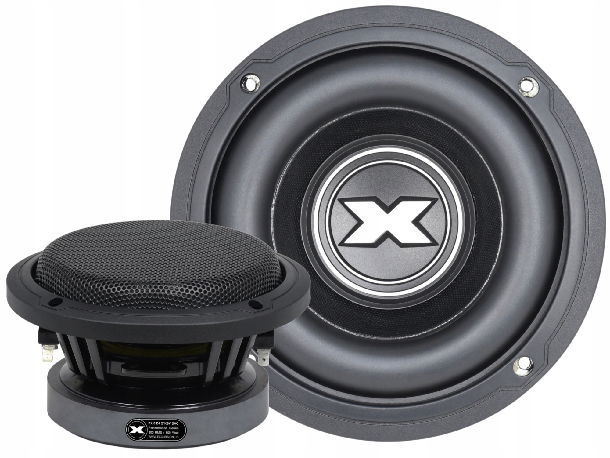 Subwoofer pasywny Excursion PX-6D2 165mm głośnik niskotonowy 2x2 Ohm 800W