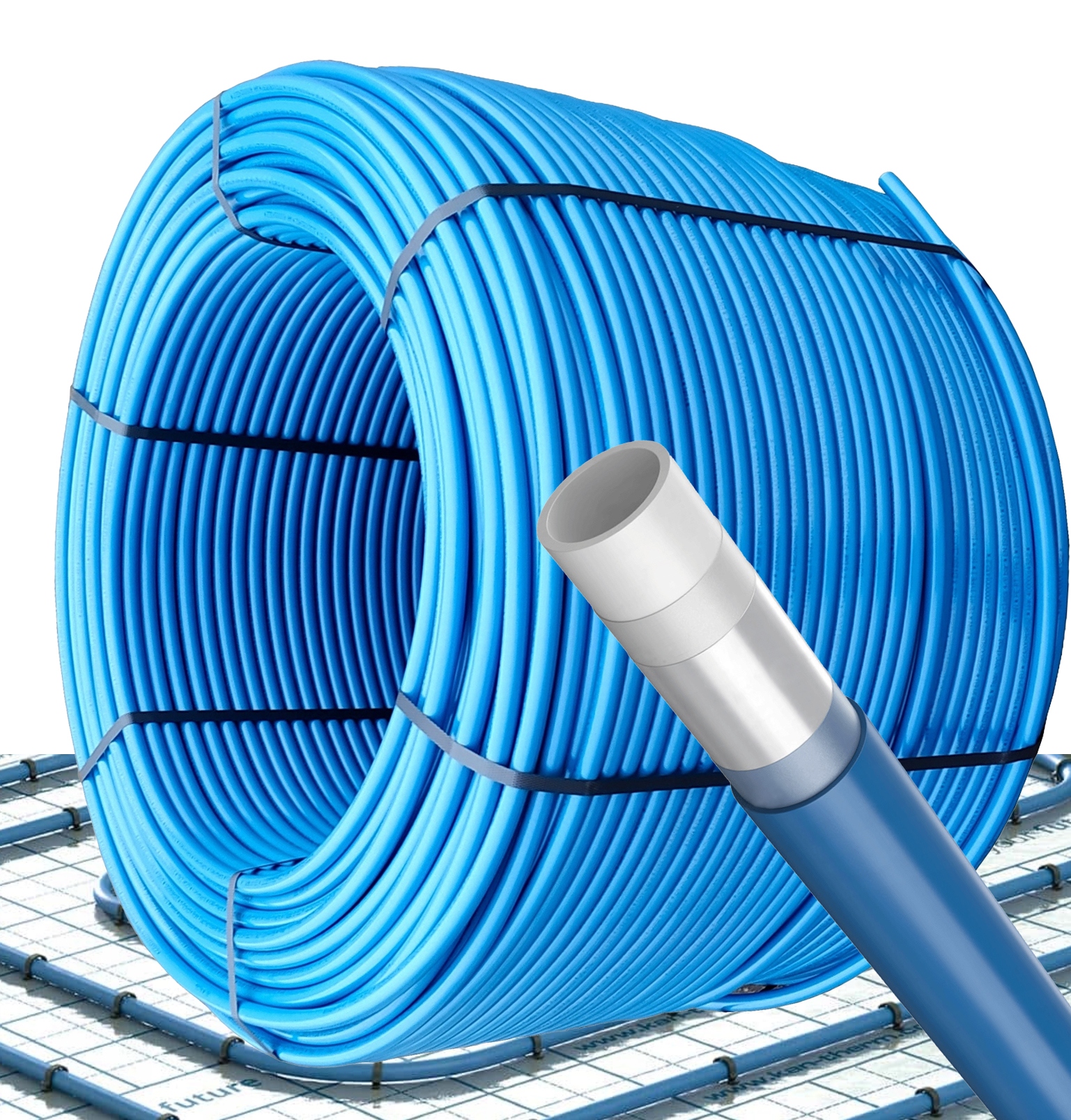RURA KAN-THERM BLUE FLOOR 16x2mm 600m 5 WARSTW DO PODŁOGÓWKI PE-RT PEX EVOH