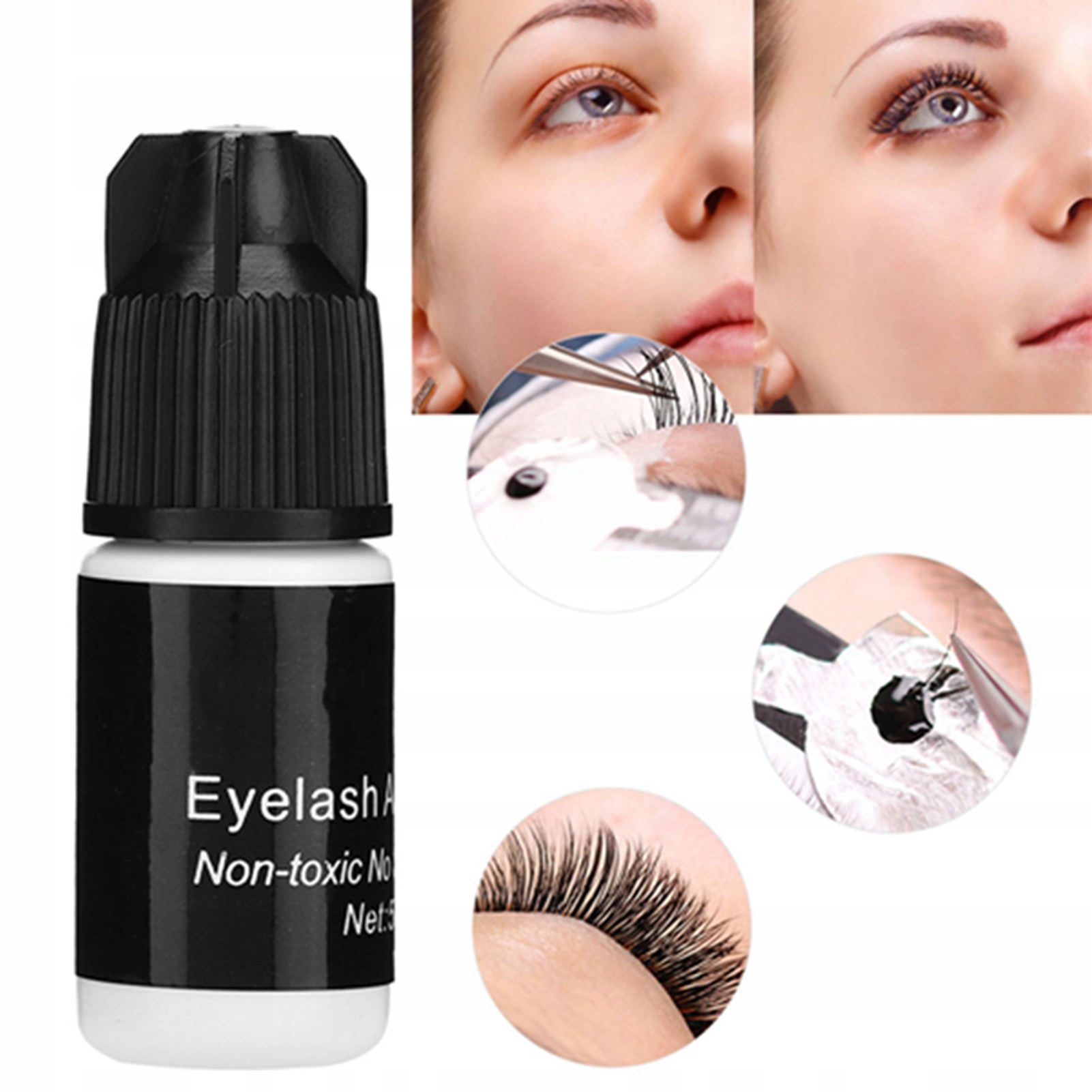 KLEJ DO SZTUCZNYCH RZĘS PROJECTLASHES LASH GLUE LASHES 5ML Stan opakowania oryginalne
