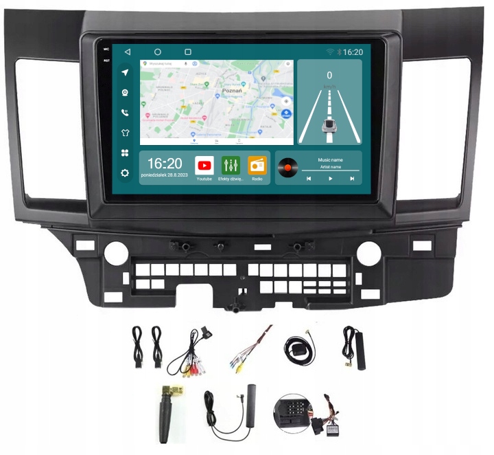 Rádio Navigácia Carplay Android Mitsubishi Lancer 2008-2015 8GB 256GB Sim