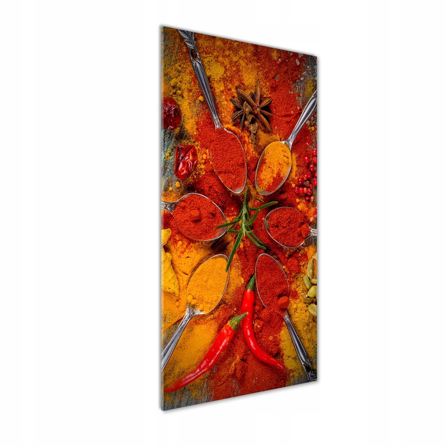 Fotoobraz tvrzené sklo Koření 50x125 cm