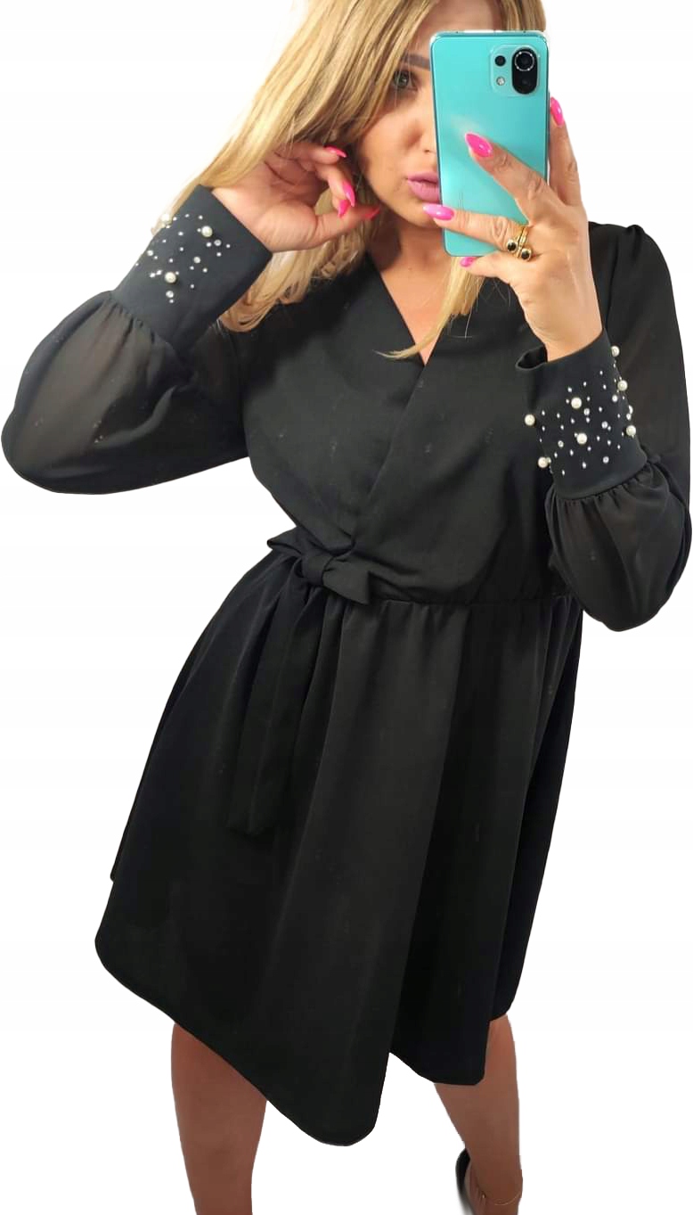 Šaty Korunka Výstřih obálkový V-neck vel 50
