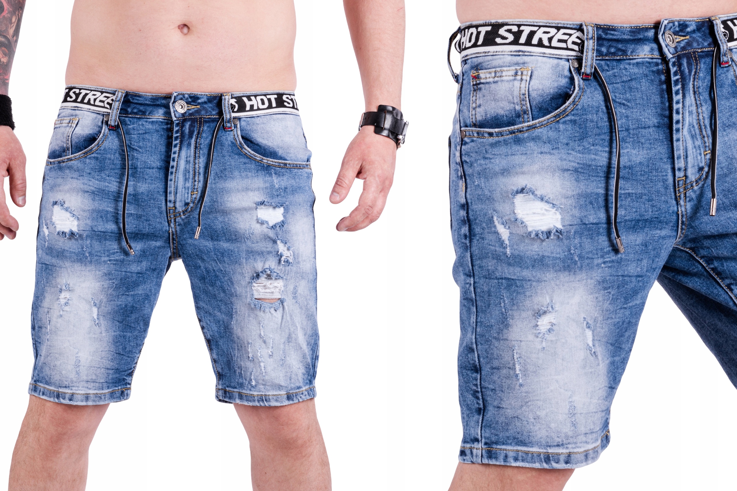 

Crispino Krótkie Jeans Spodenki Dziury R.32