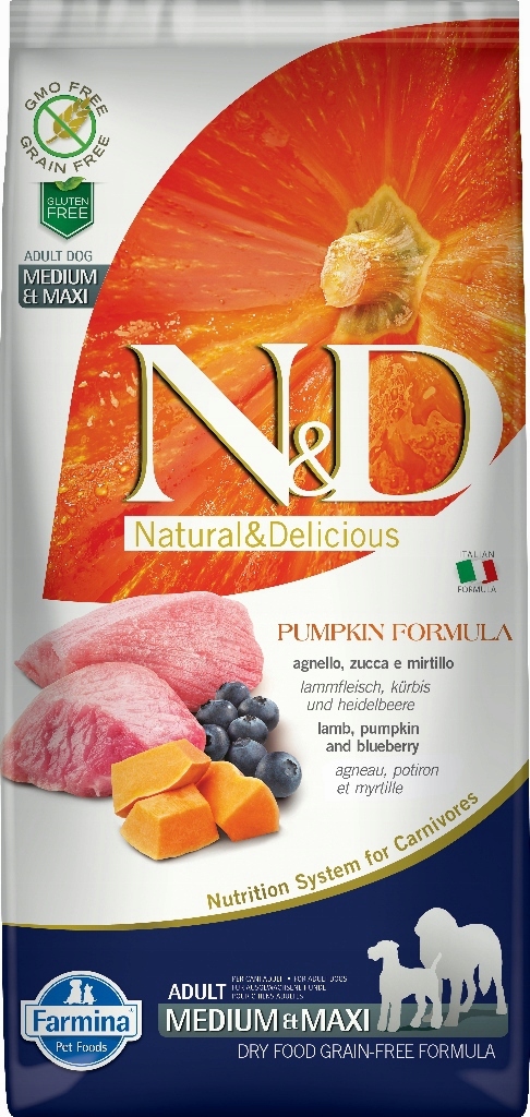 

Nd 3284 Dog Adult M/M Pumpkin Lamb Blueberry 2,5kg