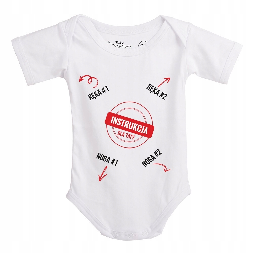 Baby Instructions - Body z instrukcją dla Taty - O