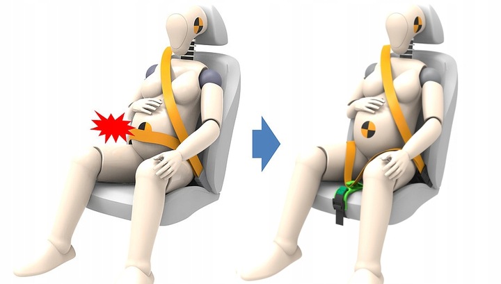 ADAPTER DO PASÓW DLA KOBIET W CIĄŻY PAS BEZPIECZEŃSTWA UNIWERSALNY SMART Zapięcie klamra