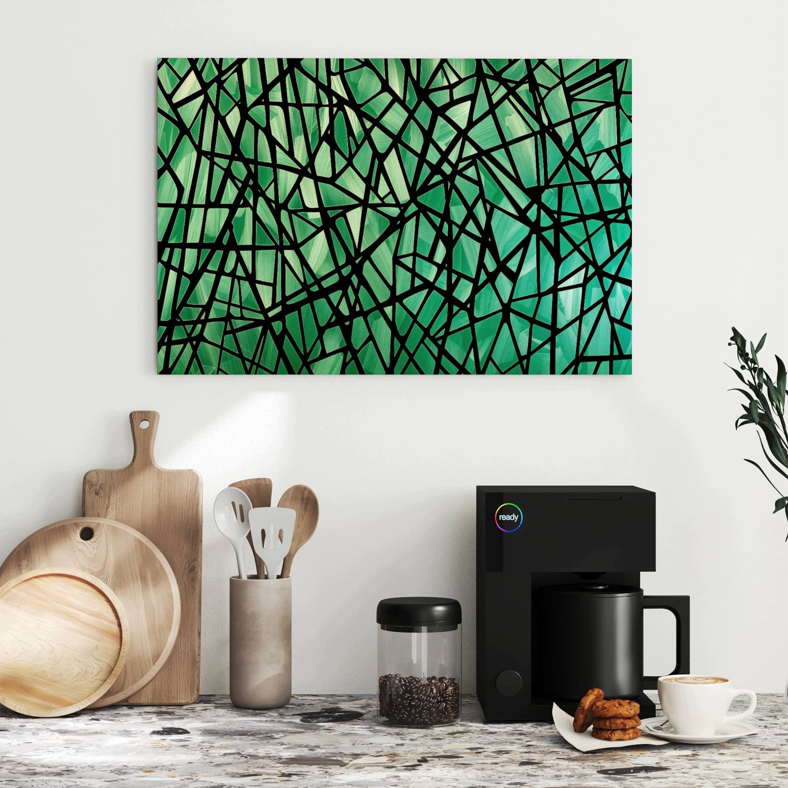 Magnetická tabule Geometrický vzor na szkle 60 × 40 cm