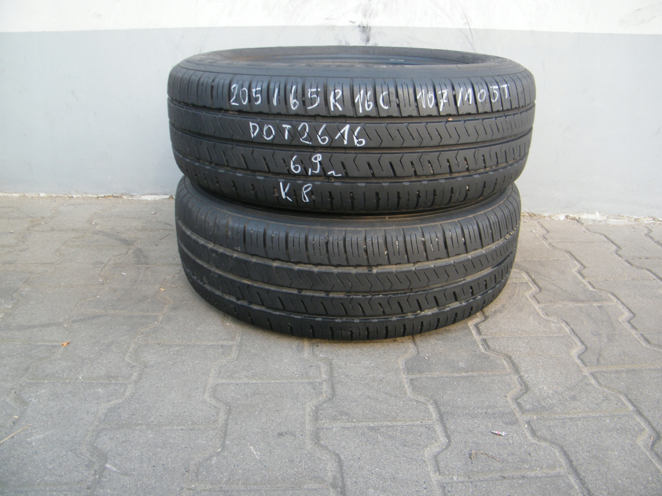 [K8] 2XL 205/65R16C 107/105t Hankook RADIAL RA28 +