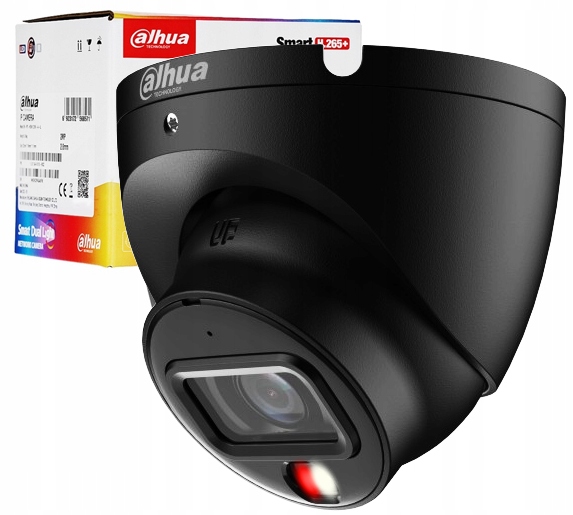 Kamera Ip Dahua 6Mpx IPC-HDW1639T-A-IL-0280B-S6 Black Smart Dual Light