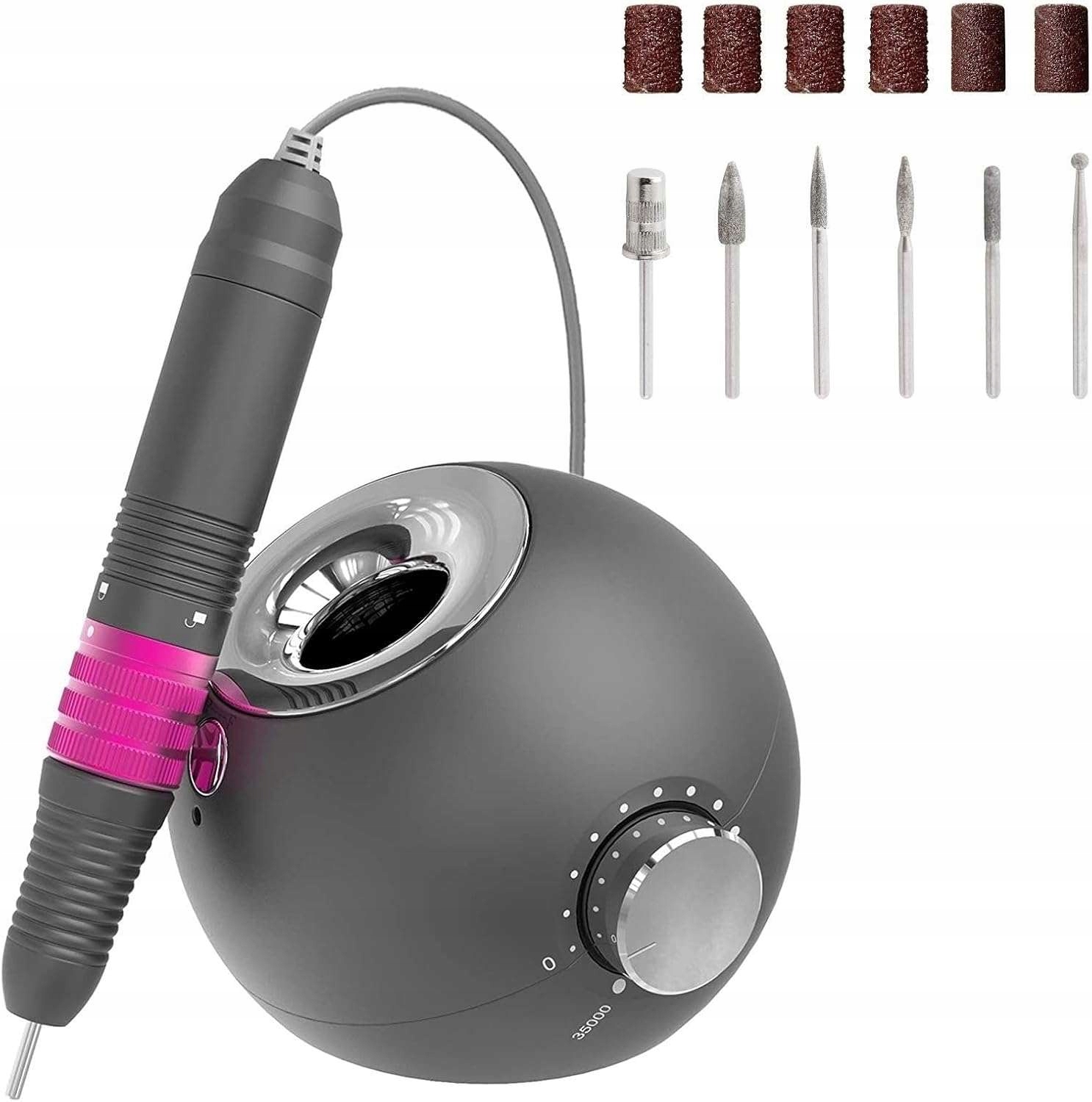 Bruska na nehty 35000 ot/min, 6 nástavců Delanie Professional