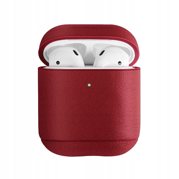 Uniq etui Terra AirPods 1/2 gen.Genuine Leather czerwony/red