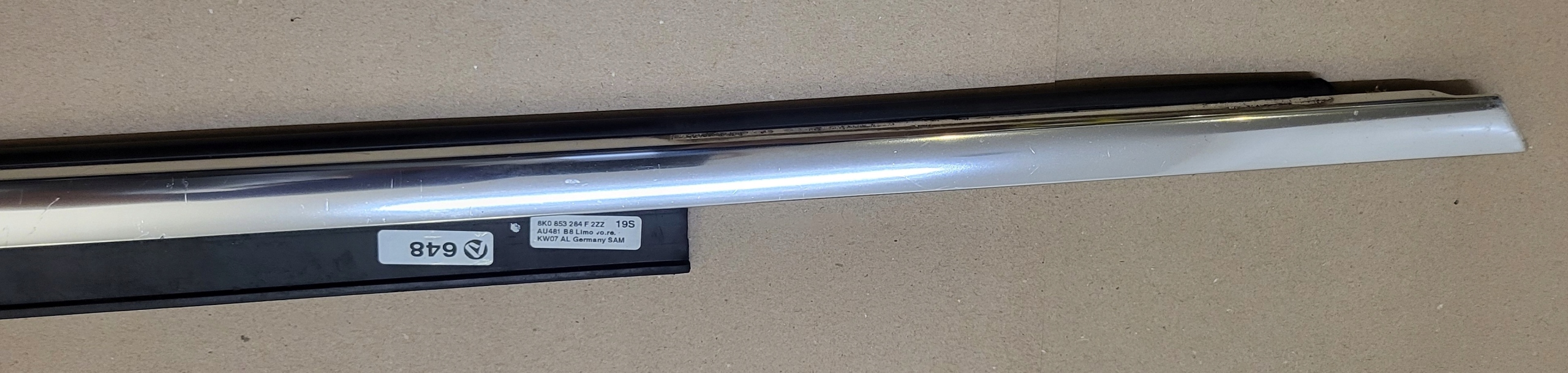 moulding dust windows door right front AUDI A4 B8 8K 8K0853284F CHROM