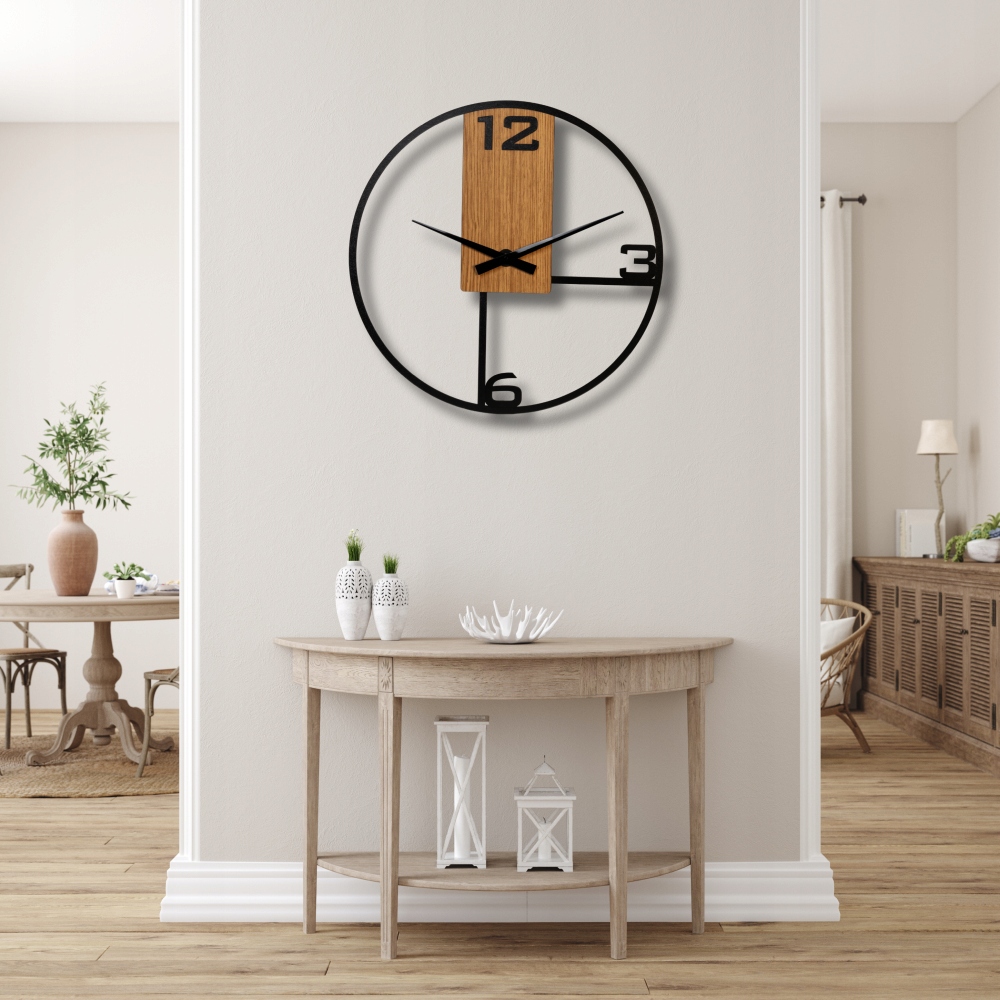 NOWOCZESNY ZEGAR ŚCIENNY AŻUROWY 50 cm DRAGON INTERIORS Kod producenta ZEGAR 1236