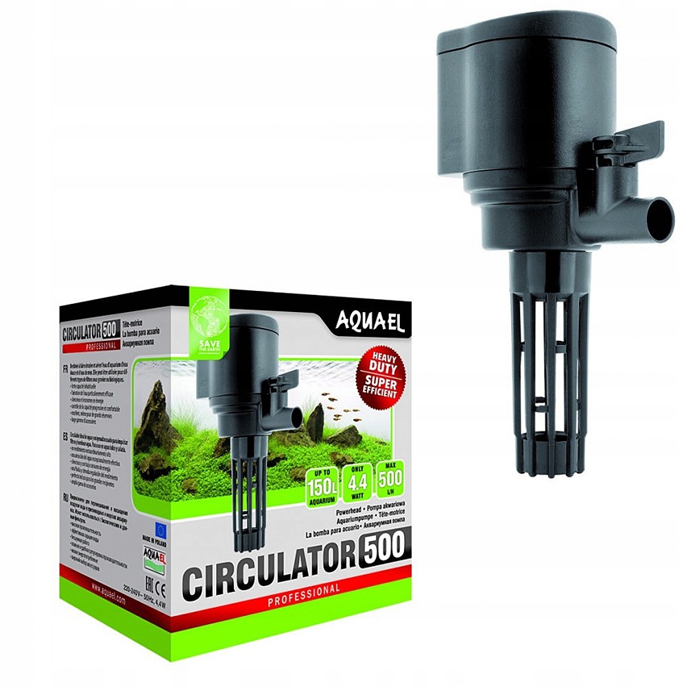 Levně Rotační Čerpadlo Cirkulační Hlavice Pro Akvárium Provzdušňování 500 L/h