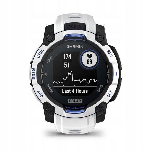 Смарт-часы GARMIN Instinct 3 45 мм SOLAR Whitestone с сенсорным экраном